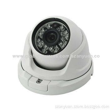 1.0MP IR Network Dome Camera, 20m IR range, with 3.6mm 3MP lens and ICR